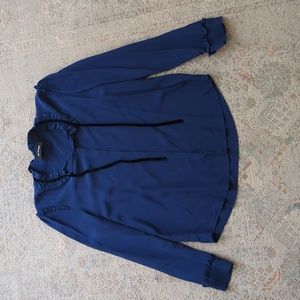 The Kooples Blue Flowing Blouse